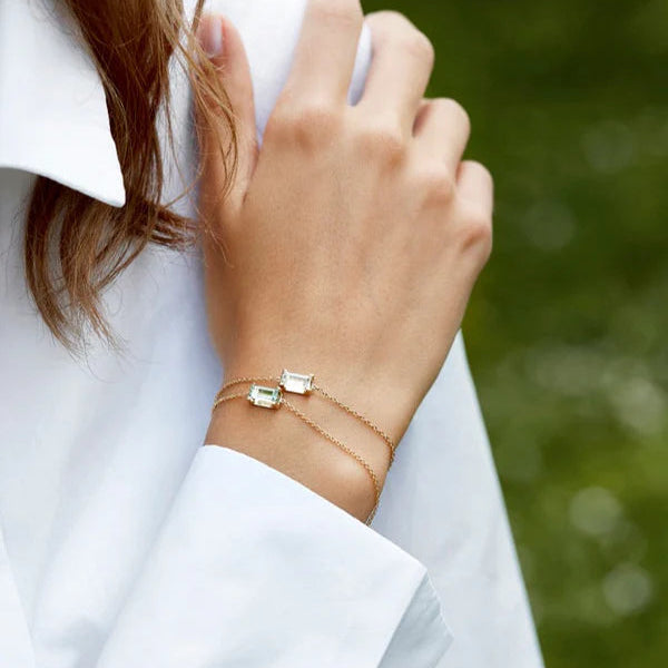 Nord White armbånd - 18kt Rødguld