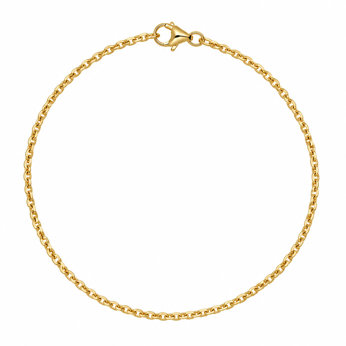 14 karat anker facet armbånd