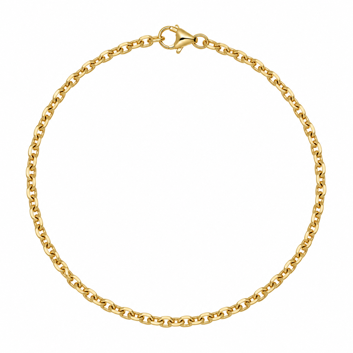 14 karat anker facet armbånd