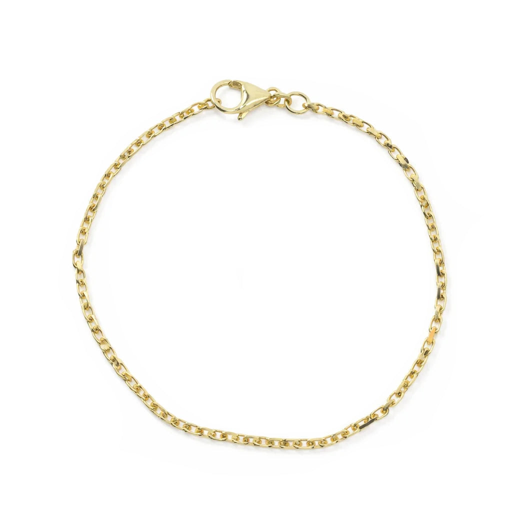 14 Karat Anker Facet Armbånd