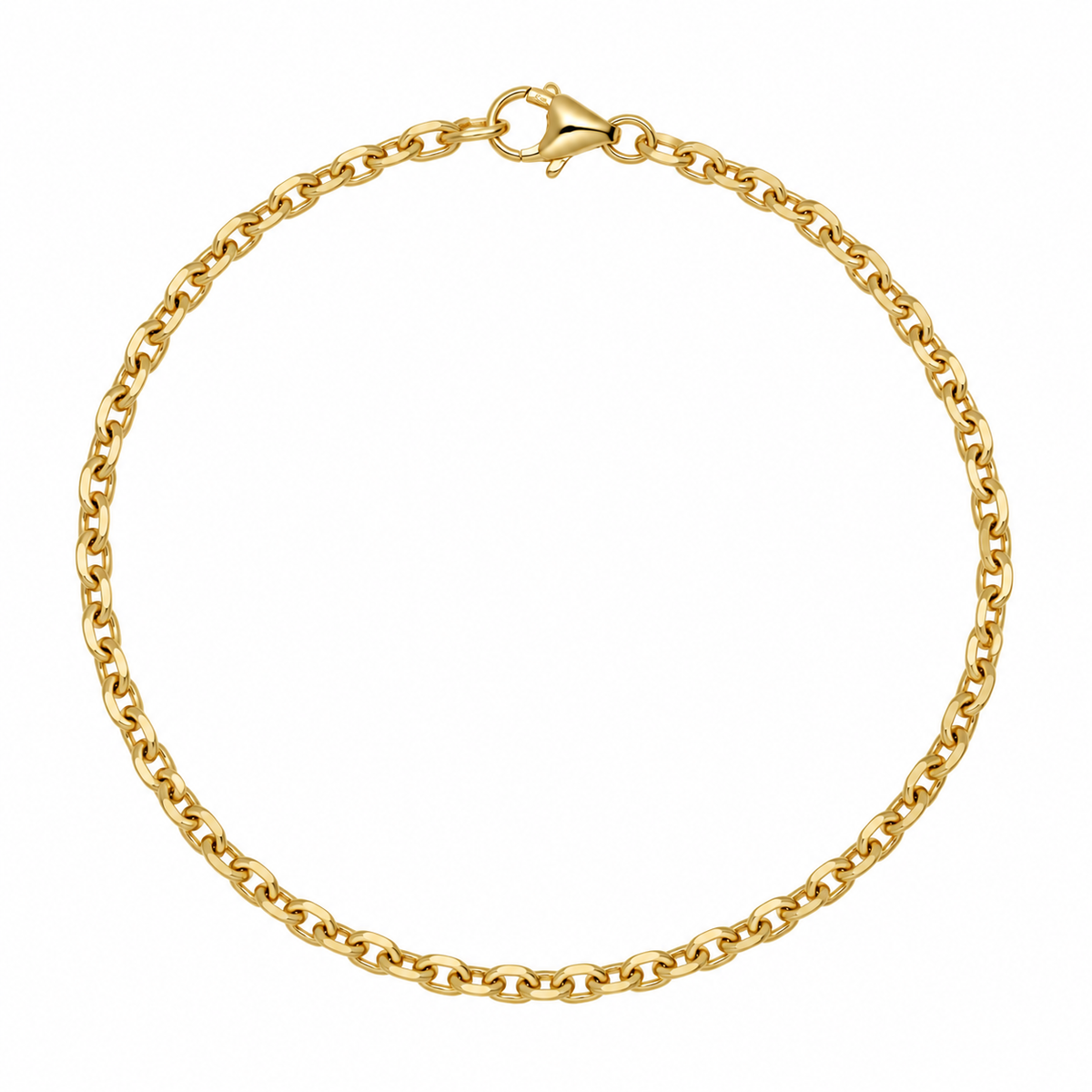 14 karat anker facet armbånd