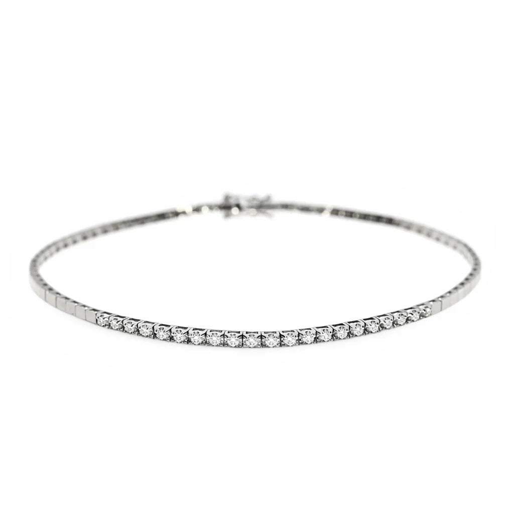 14 Karat Hvidgulds Tennisarmbånd 0,33 ct.