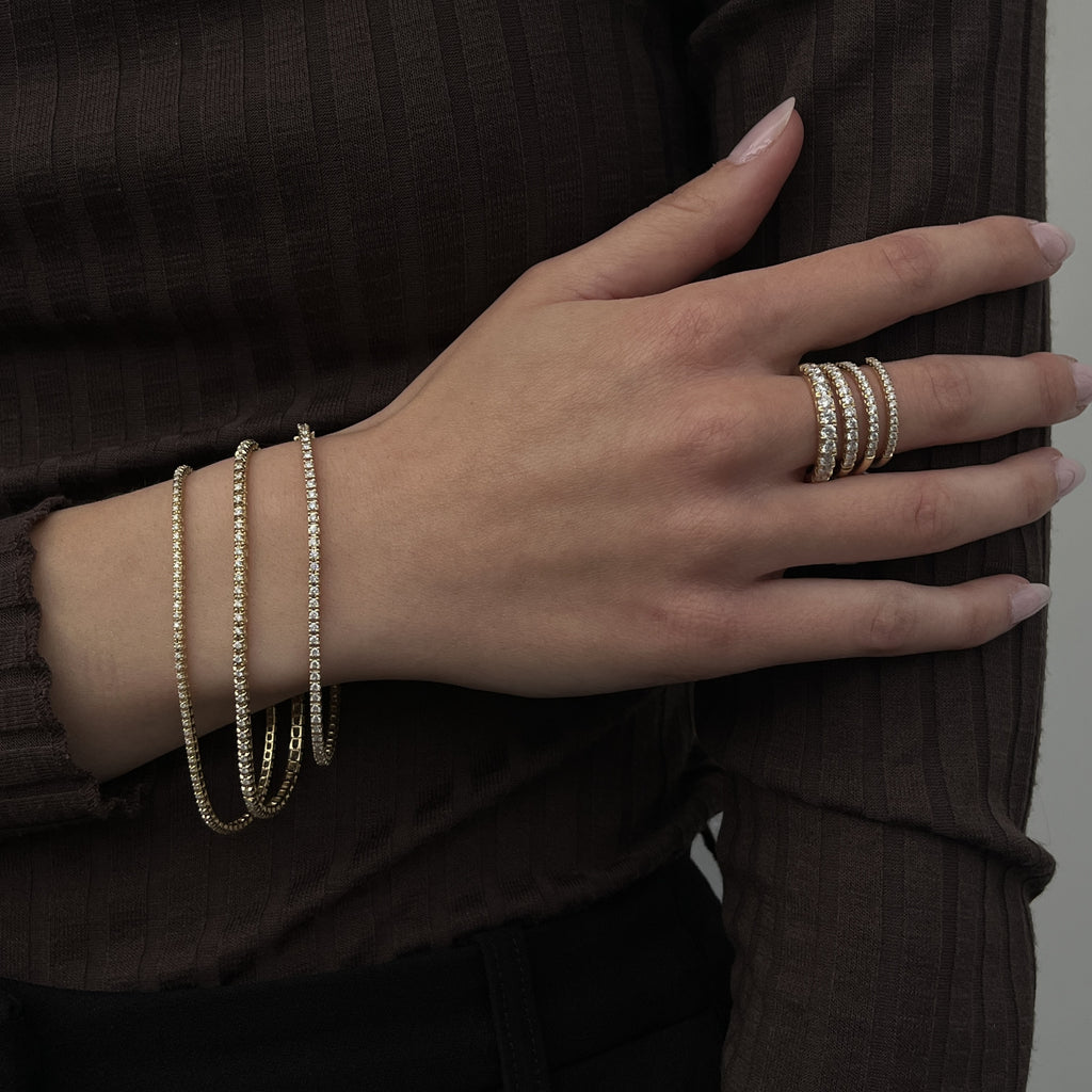 14 Karat Tennisarmbånd 0,33 ct.