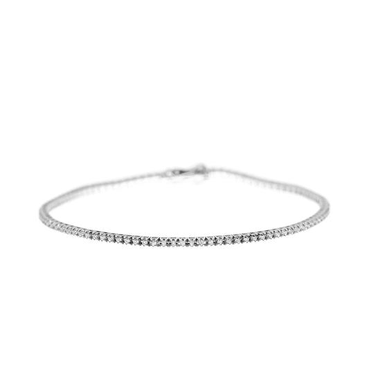 14 Karat Hvidguld Tennisarmbånd 0,33 ct.