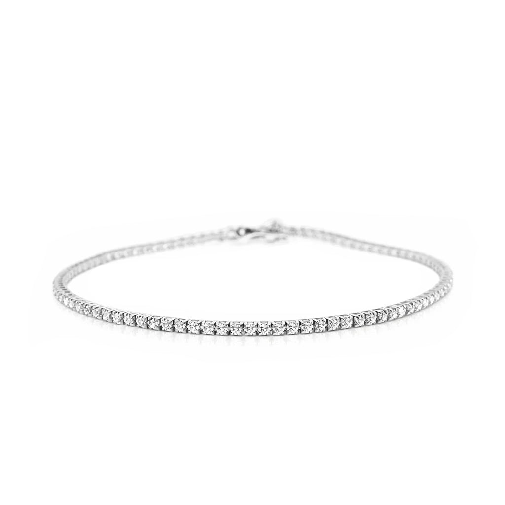 14 Karat Hvidguld Tennisarmbånd 0,33 ct.