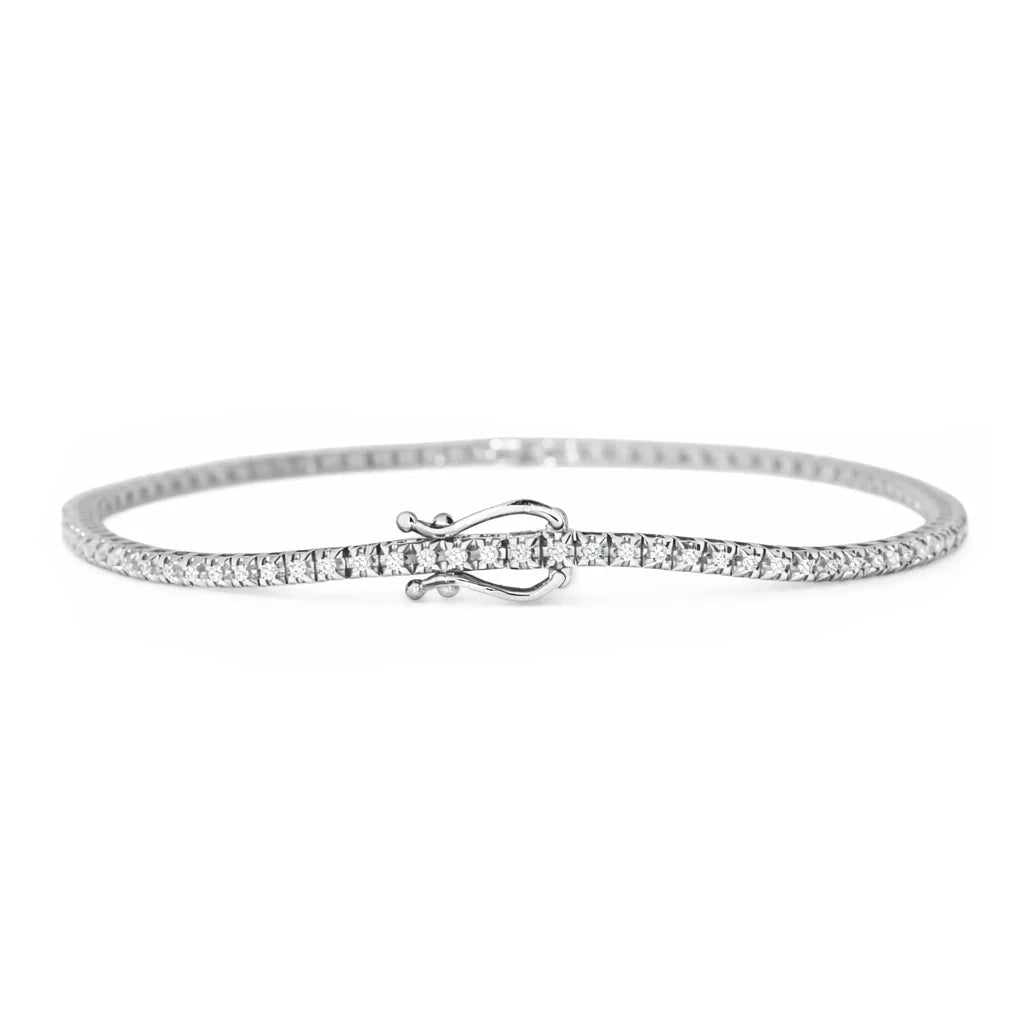 14 Karat Hvidguld Tennisarmbånd 0,50 ct.