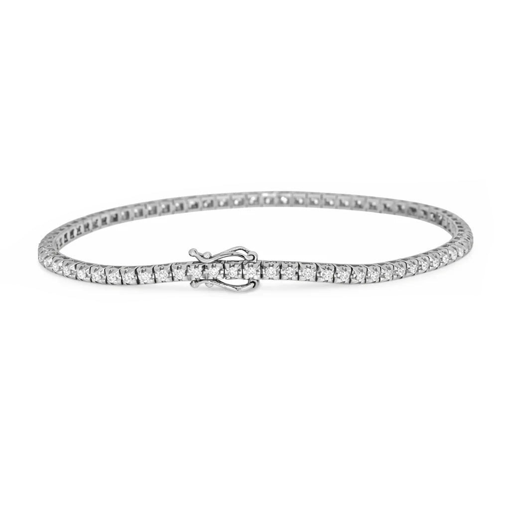 14 Karat Hvidguld Tennisarmbånd 1,00 ct.