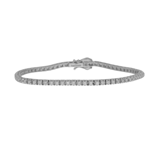 14 Karat Hvidguld Tennisarmbånd 1,00 ct.