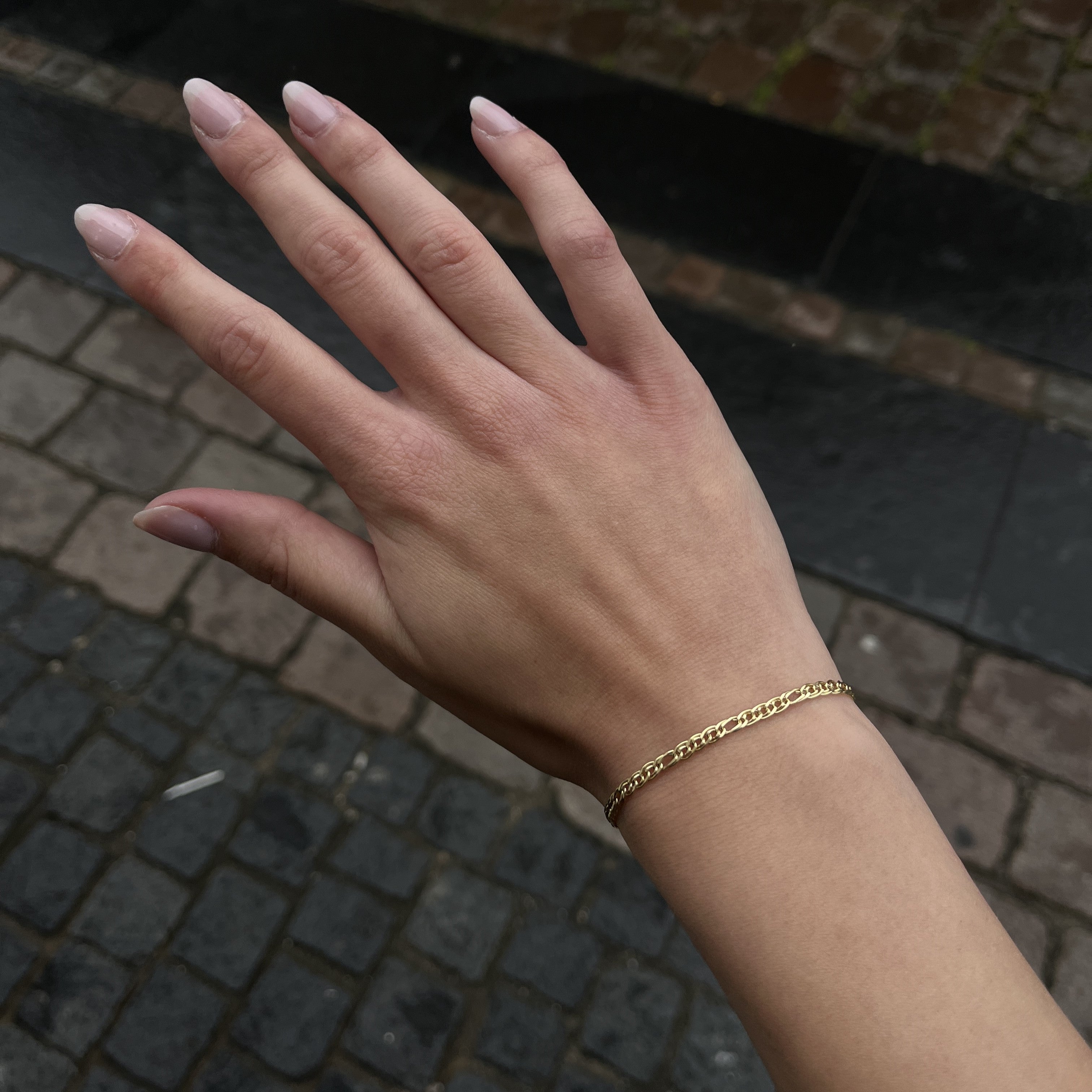 14 Karat Figaro Armbånd