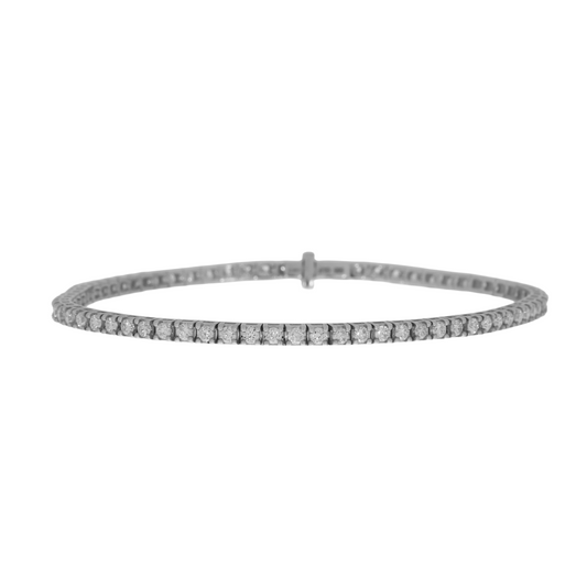 14 Karat Hvidguld Tennisarmbånd 2,0 ct.