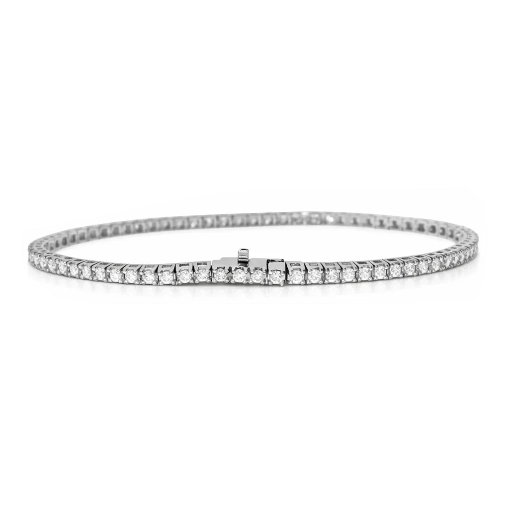 14 Karat Hvidguld Tennisarmbånd 1,5 ct.