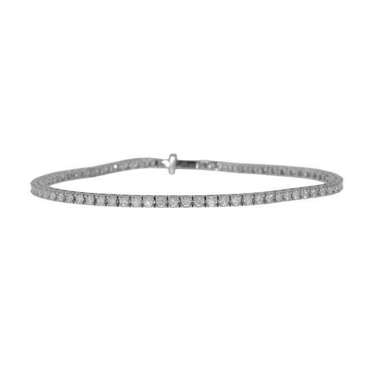 14 Karat Hvidguld Tennisarmbånd 1,5 ct.