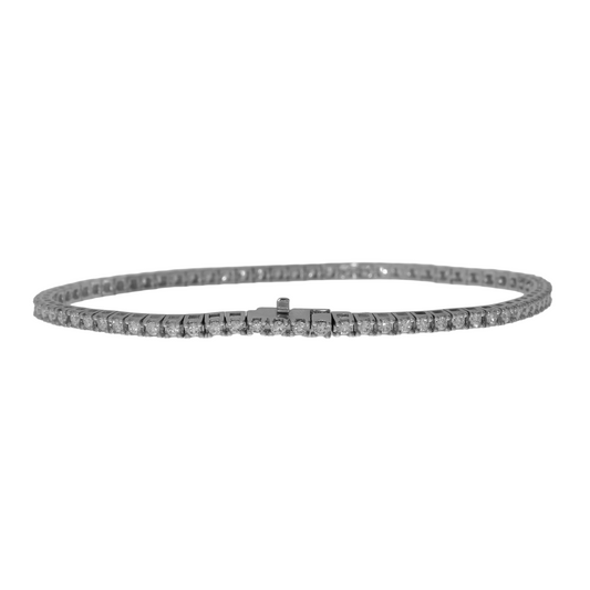 14 Karat Hvidguld Tennisarmbånd 1,5 ct.