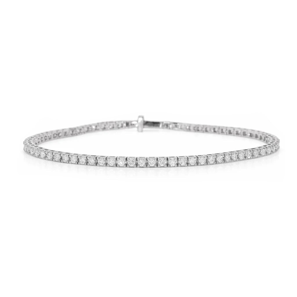 14 Karat Hvidguld Tennisarmbånd 1,5 ct.