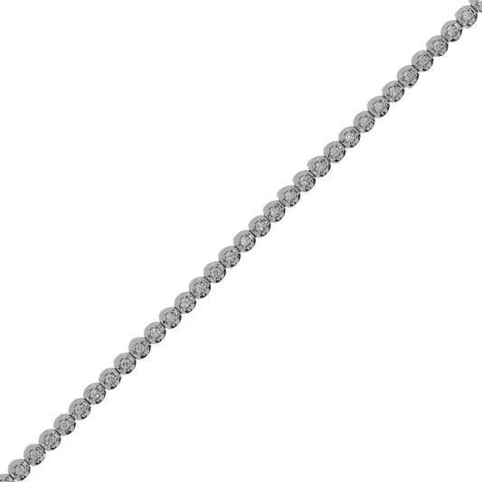 14 Karat Hvidguld Tennisarmbånd 0,33 ct.