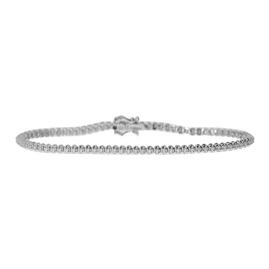 14 Karat Hvidguld Tennisarmbånd 0,33 ct.