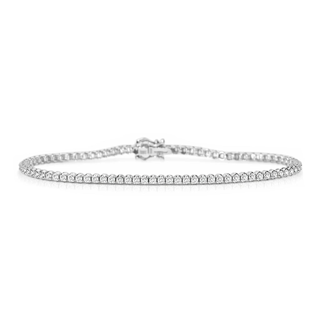 14 Karat Hvidguld Tennisarmbånd 0,33 ct.