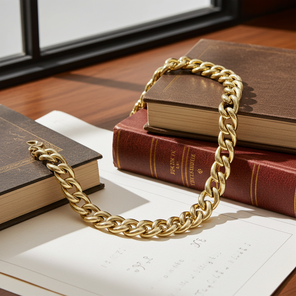 14 Karat Guldarmbånd Rund Panser