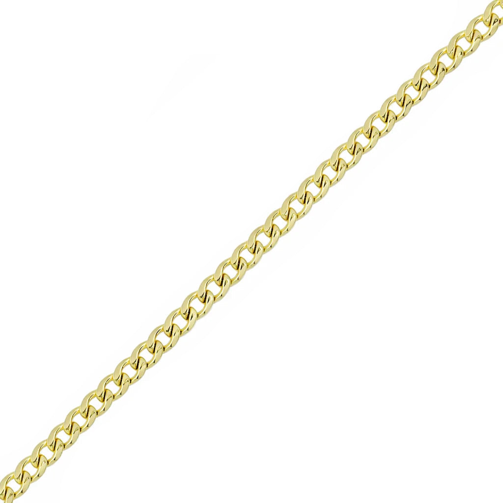 14 Karat Guldarmbånd Panser Facet