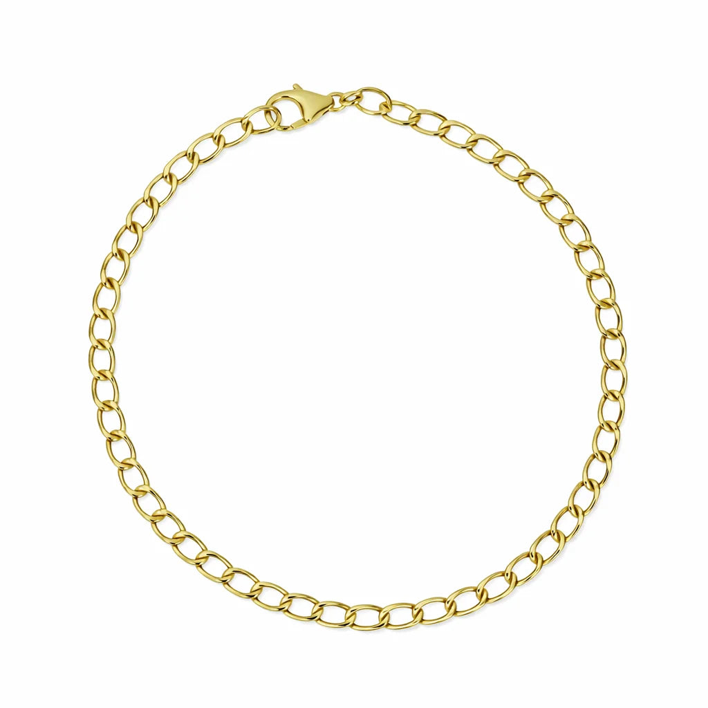14 Karat Panser Guldarmbånd