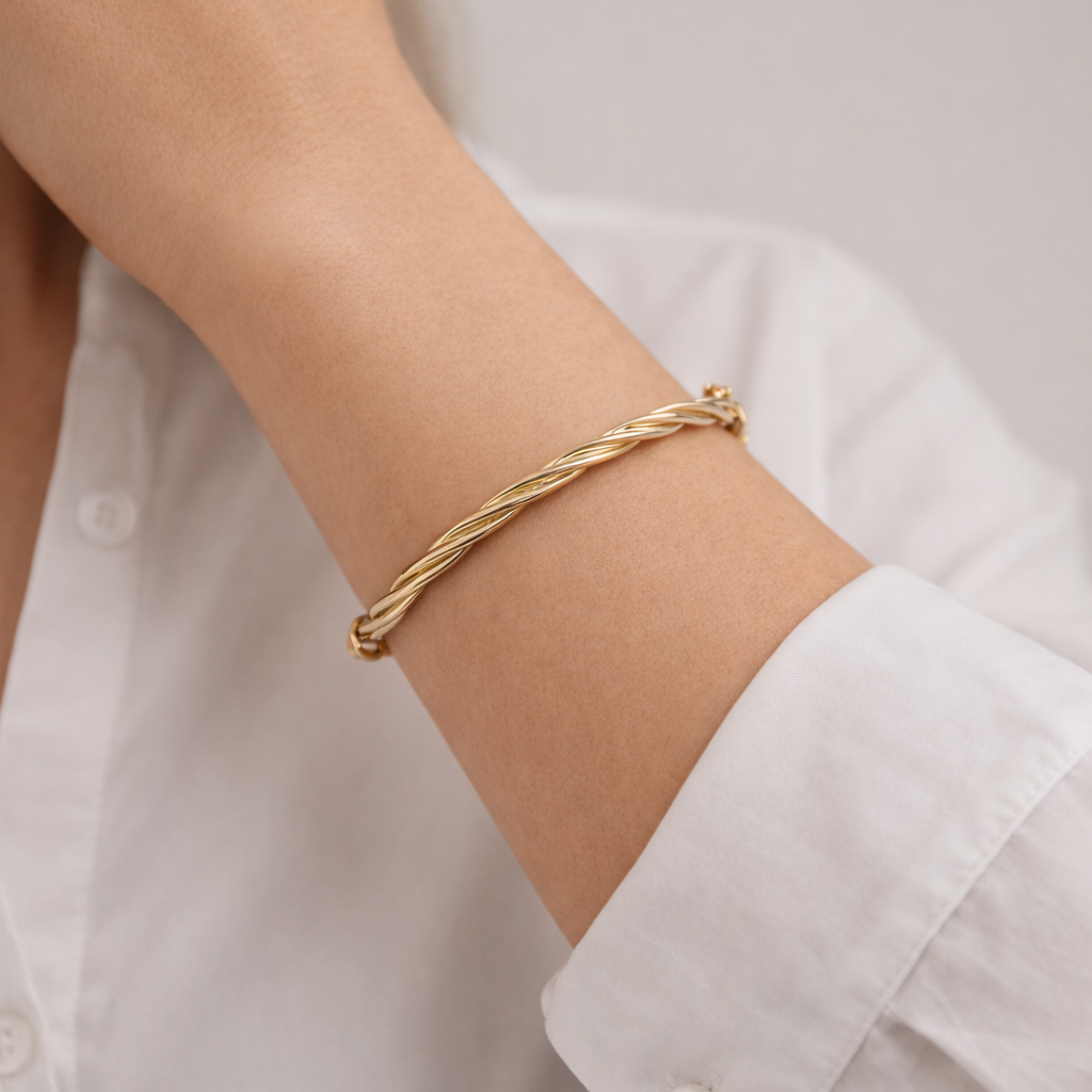14 Karat Snoet Armring