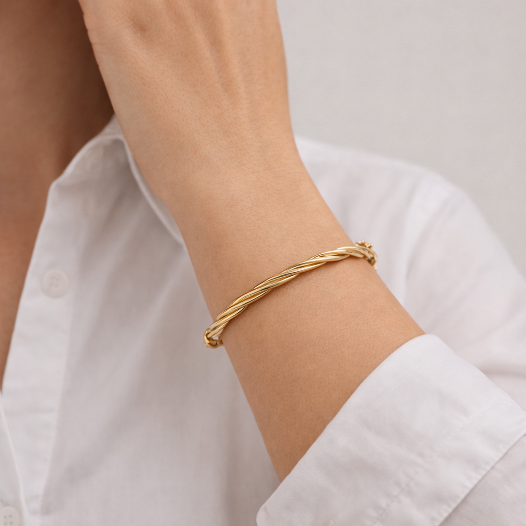 14 Karat Snoet Armring