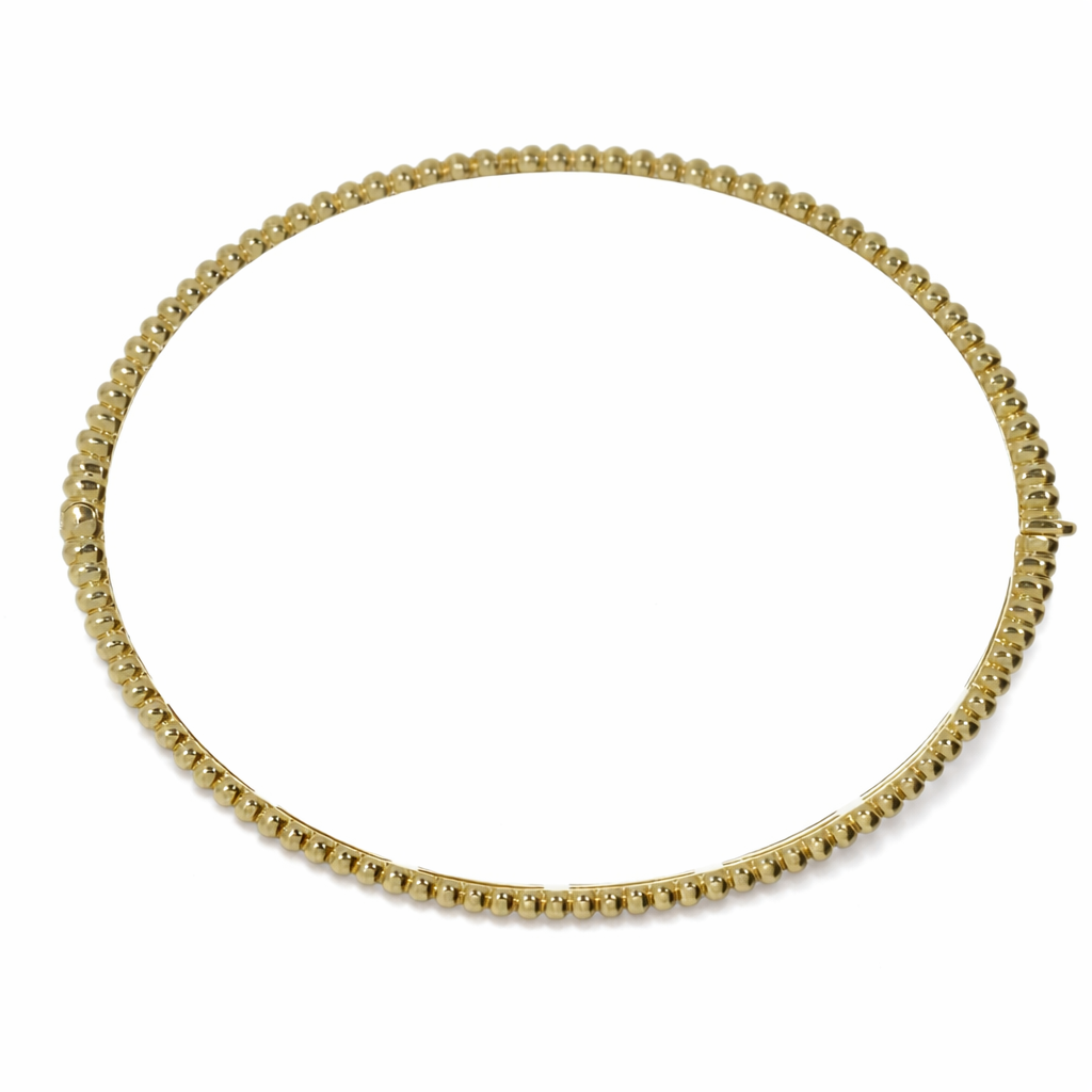 14 Karat Rillet Armring