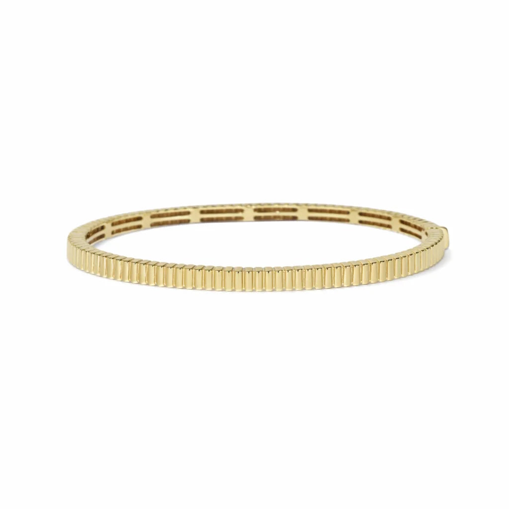 14 Karat Rillet Armring