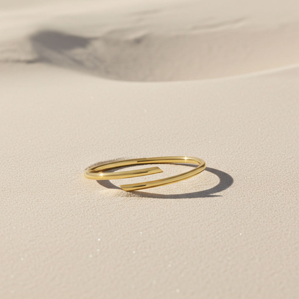 14 Karat Kryds Armring