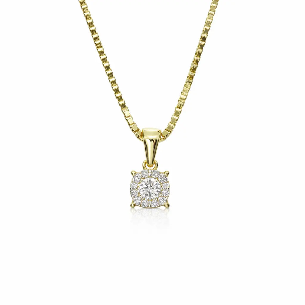 14 Karat Brillant Pavé Vedhæng 0,10 ct.