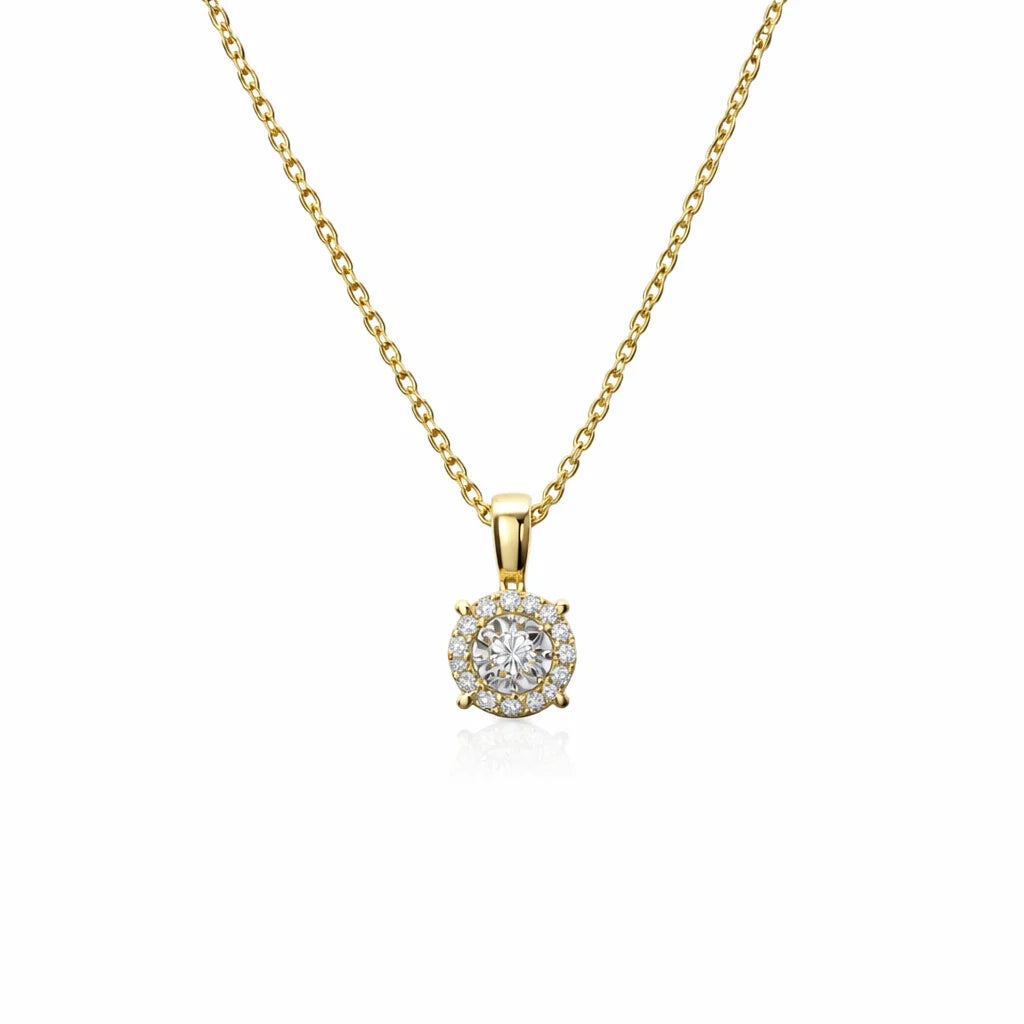 14 Karat Brillant Vedhæng 0,10 ct.