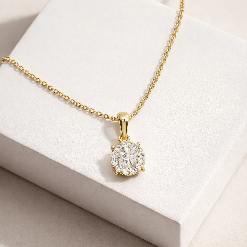 14 Karat Brillant Pavé Vedhæng 0,50 ct.