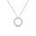 14 Karat Hvidgulds Brillant Cirkel Vedhæng 0,49 ct.