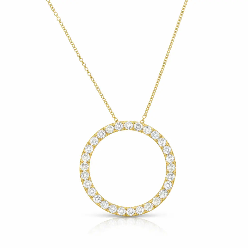 14 Karat Brillant Cirkel Vedhæng 0,979 ct.