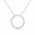 14 Karat Hvidguld Brillant Cirkel Vedhæng 0,979 ct.