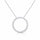 14 Karat Hvidguld Brillant Cirkel Vedhæng 0,979 ct.