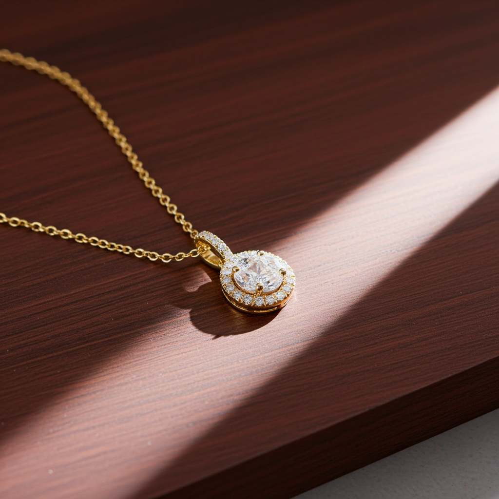 14 Karat Brillant Roset Vedhæng