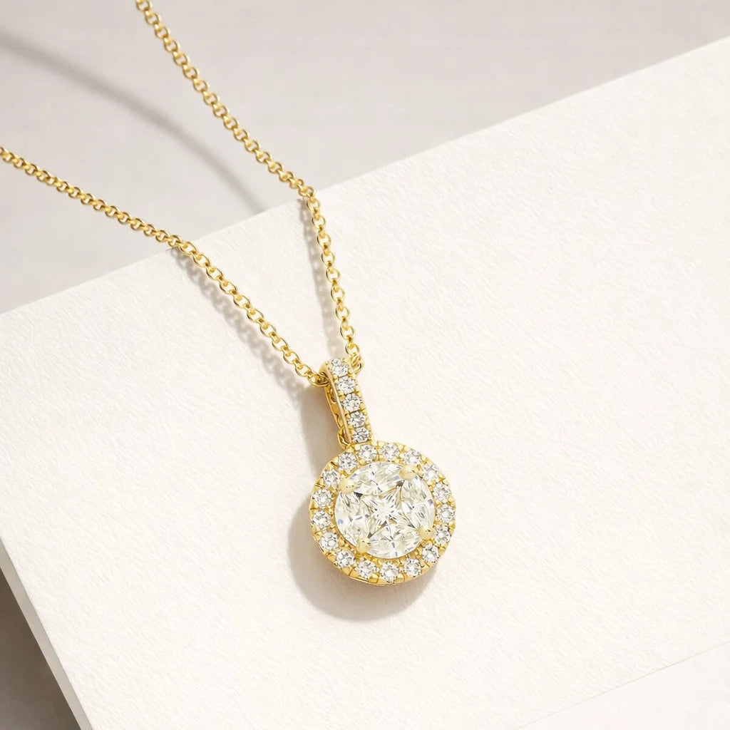 14 Karat Brillant Roset Vedhæng