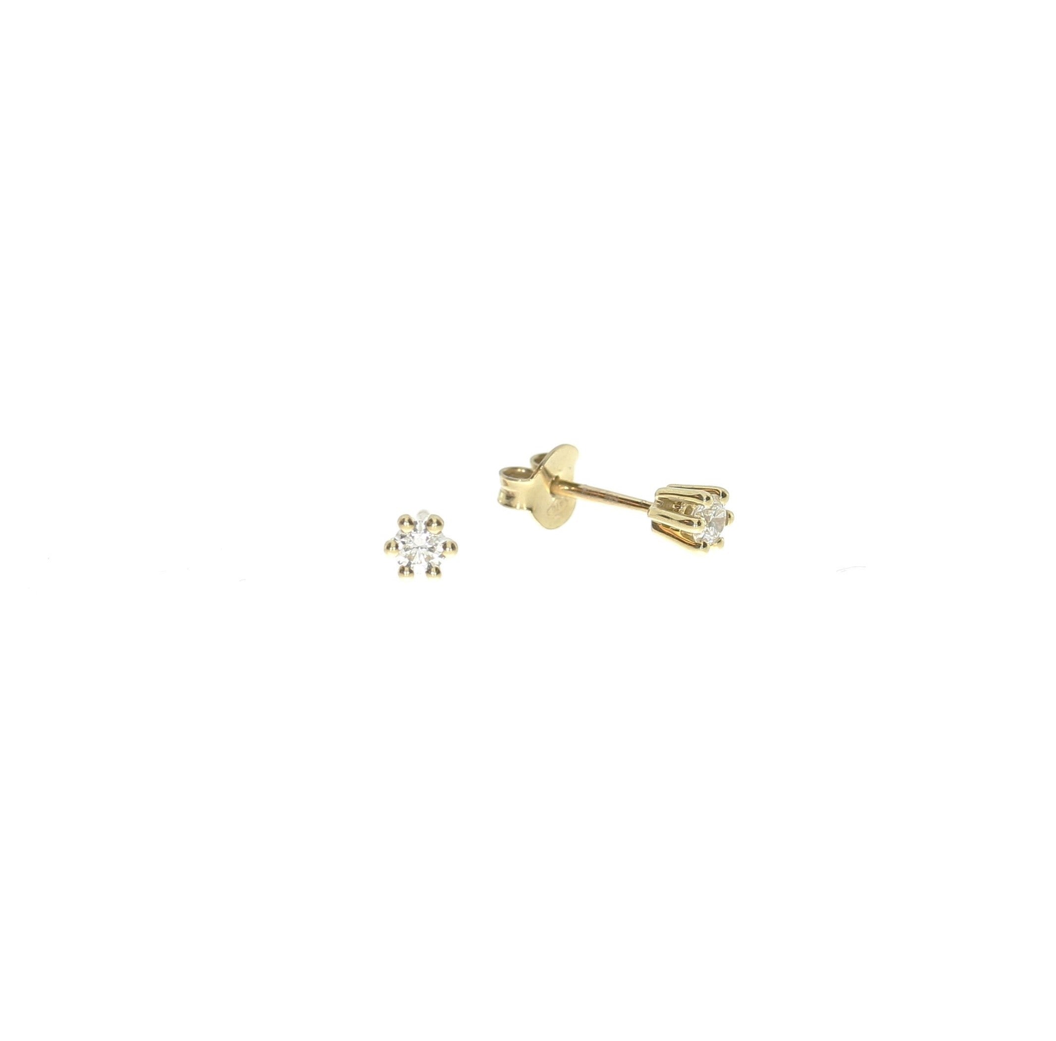 14 Karat Estelle Ørestikker 0,20 ct.