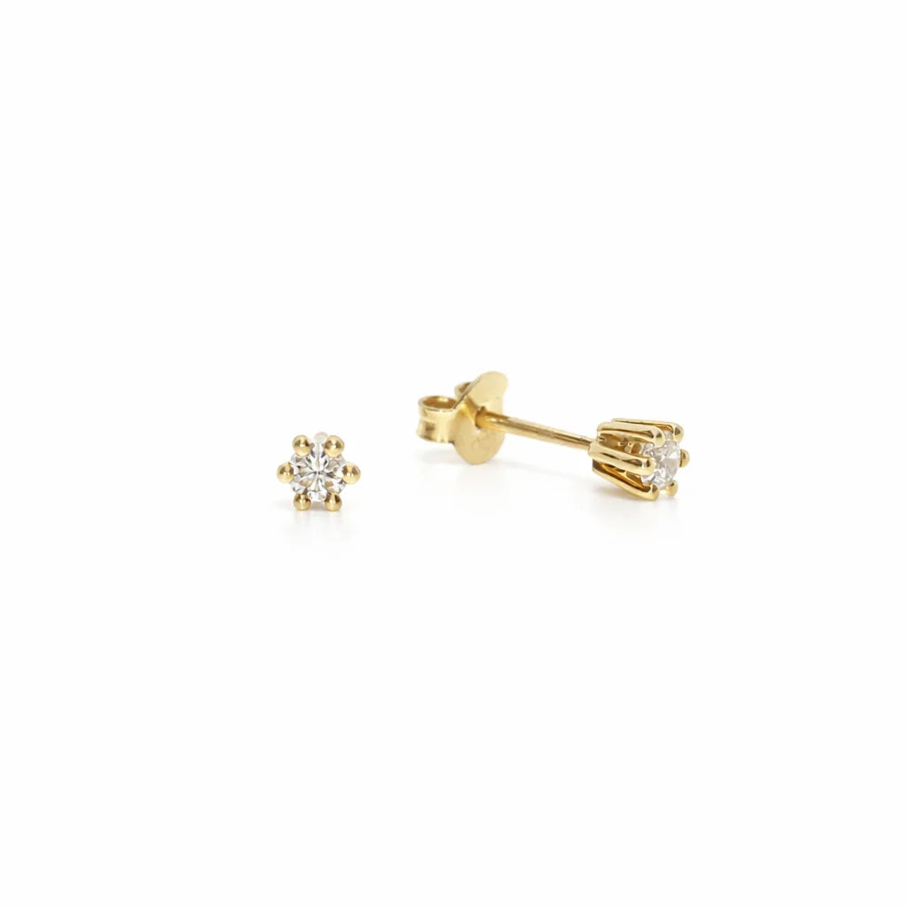 14 Karat Estelle Ørestikker 0,20 ct.