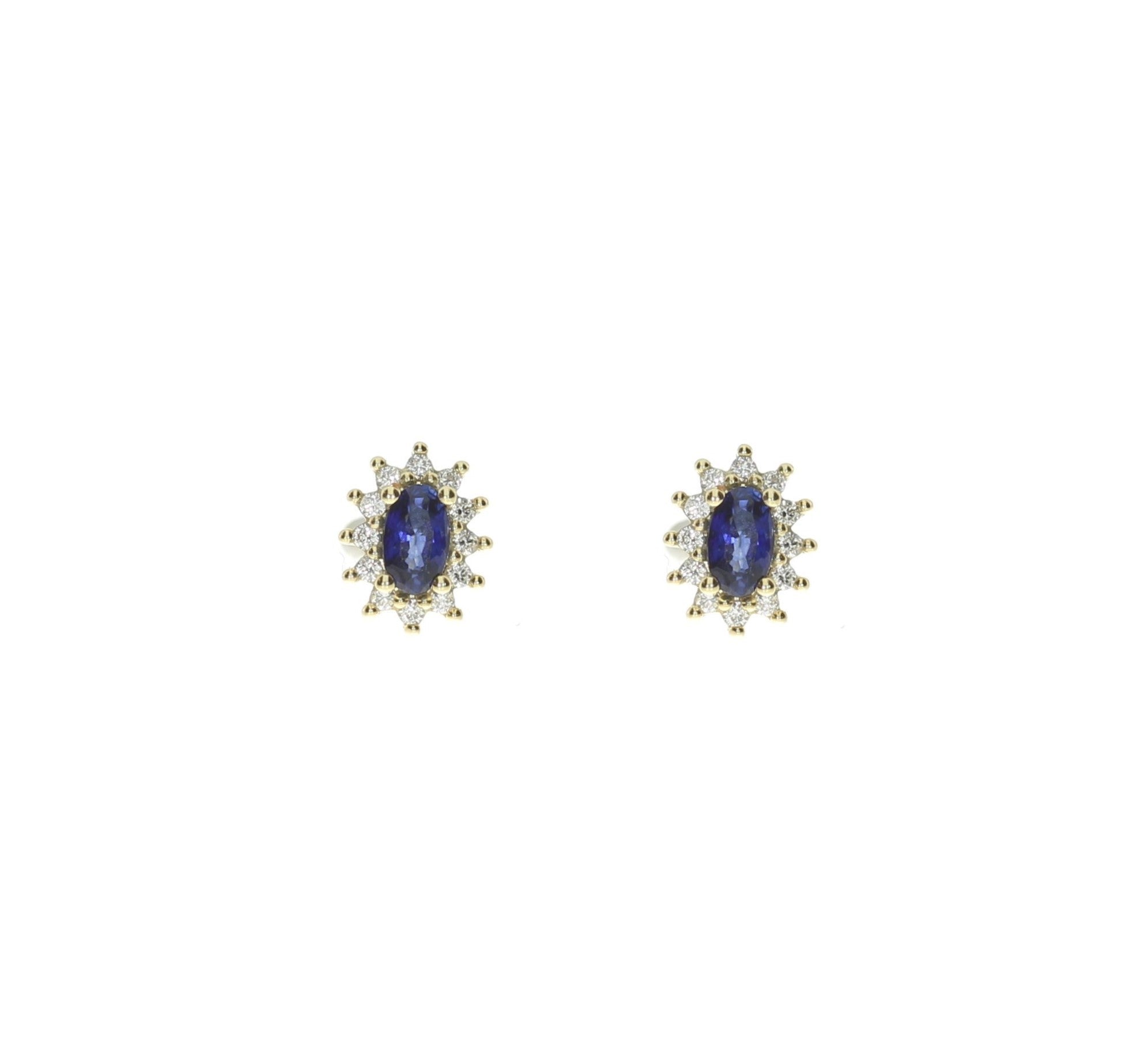 14 Karat Safir Ørestikker