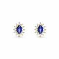 14 Karat Safir Ørestikker