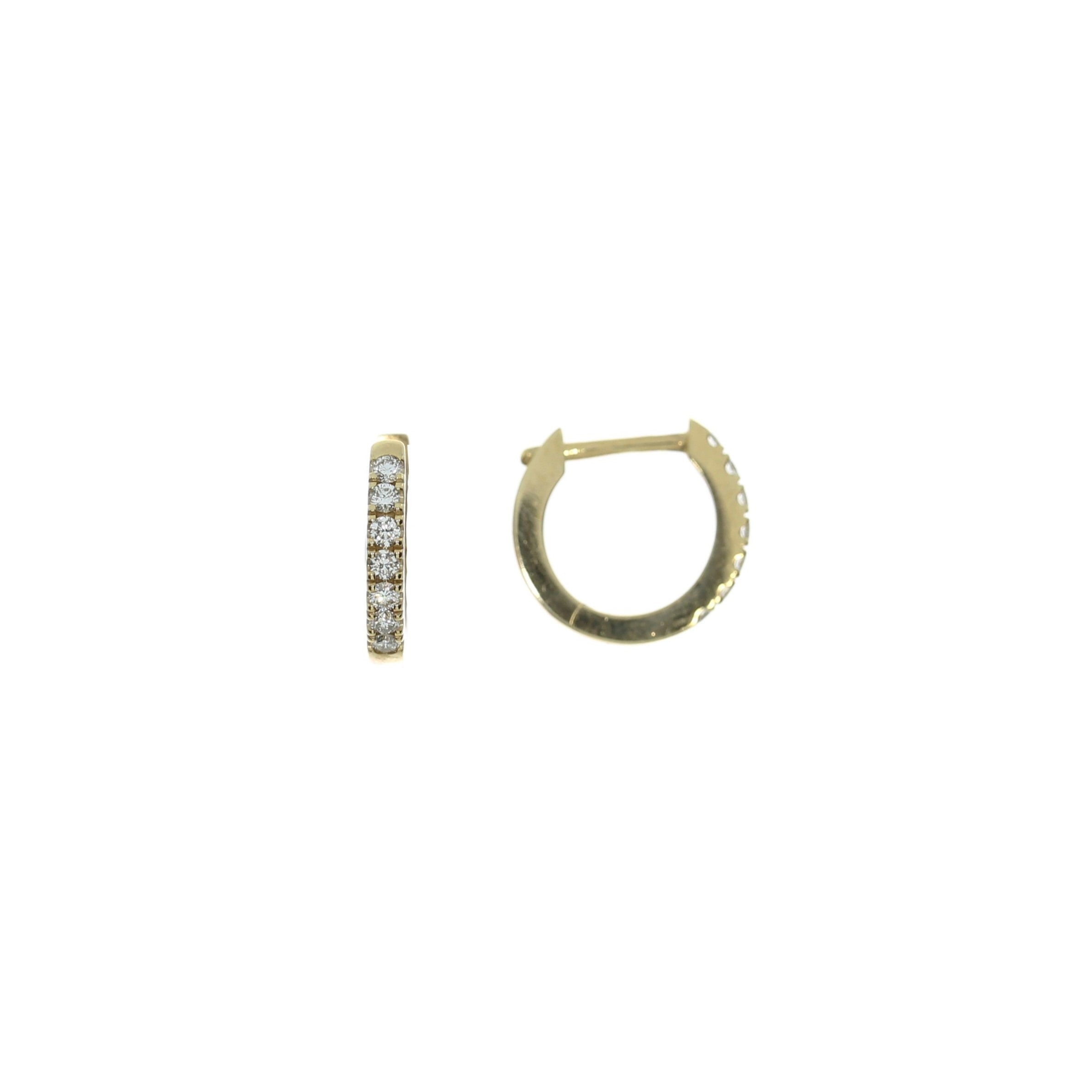 14 Karat Brillant Creoler