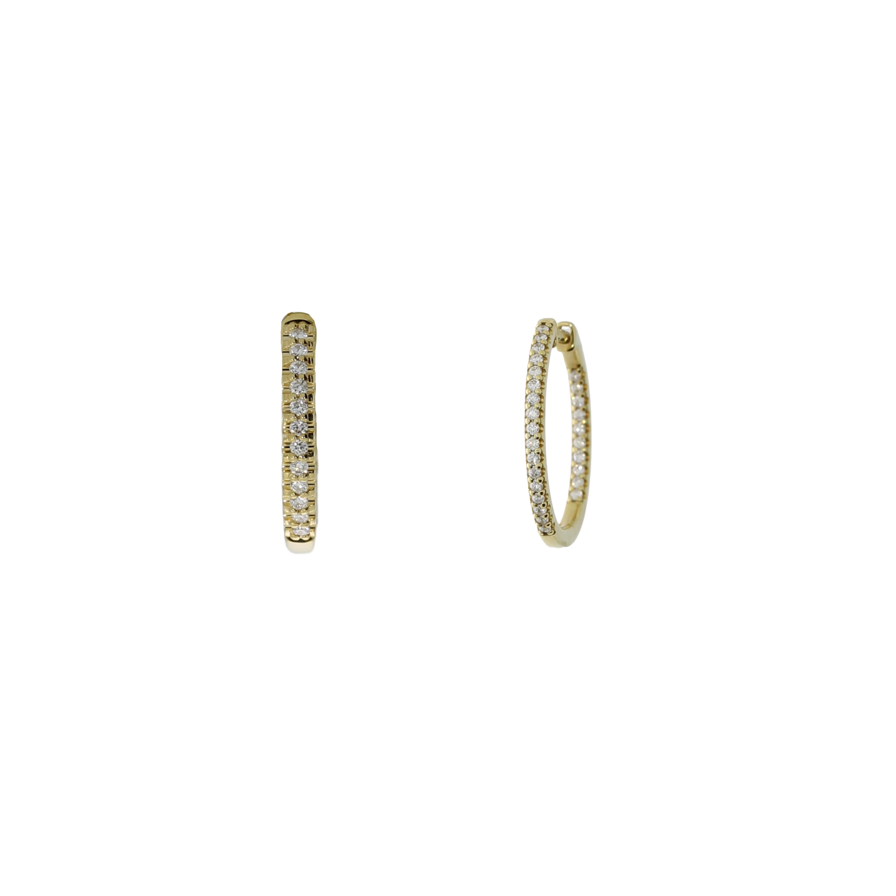 14 Karat Brillant Creoler