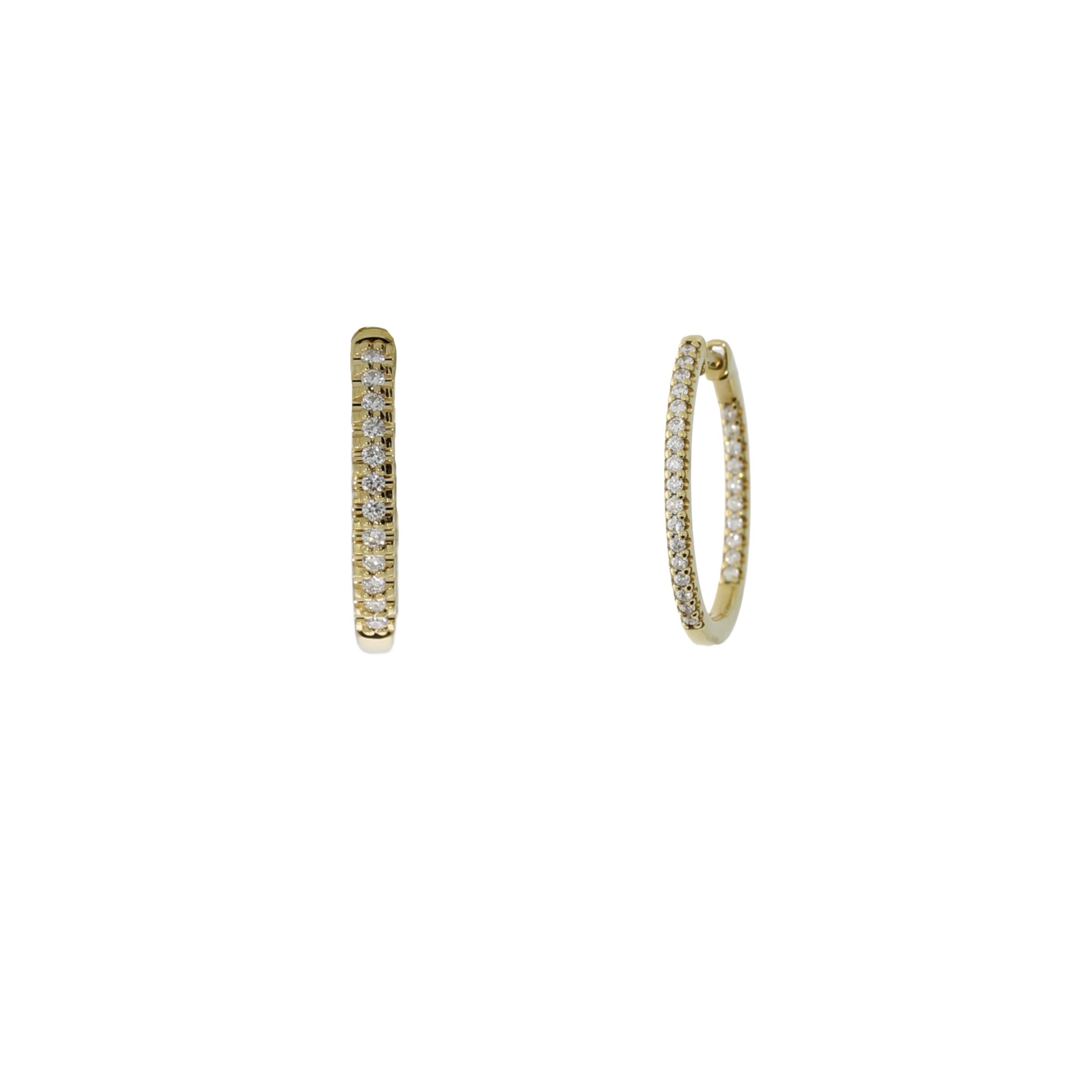 14 Karat Brillant Creoler
