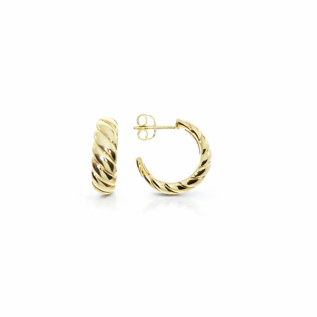 14 Karat Chunky Snoet Creoler
