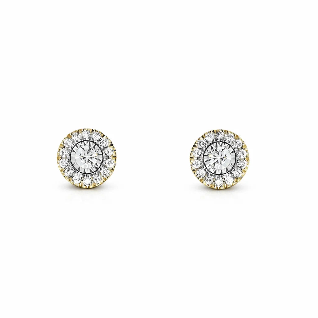 14 Karat Roset Ørestikker 0,30 ct.