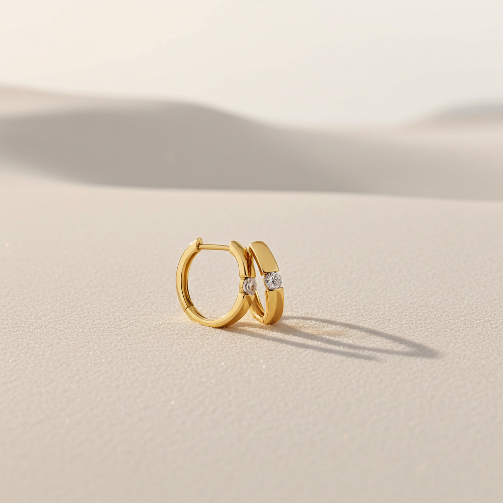 14 Karat Brillant Creoler