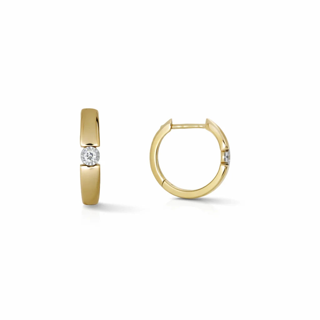 14 Karat Brillant Creoler