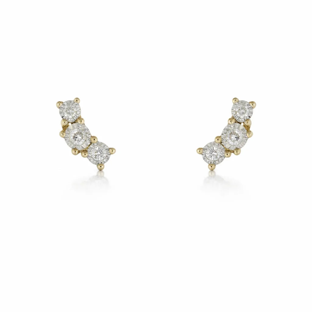 14 Karat Brillant Ørestikker